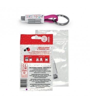 CABLE DE CHARGE ET TRANSFERT 6 EN 1| ref :  EL1976