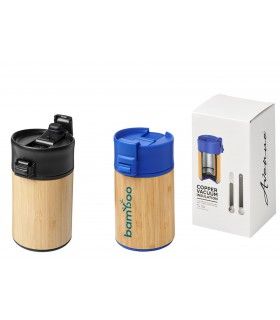 GOBELET 200ml ETANCHE AVEC ISOLATION ARCA BAMBOU | ref : 10063900