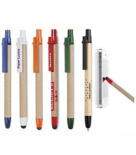 STYLO BILLE AVEC EMBOUT SOFT TOUCH RECYTOUCH | ref : MO8089