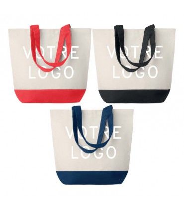 SAC DE PLAGE OU SHOPPING EN TOILE | ref : MO9816