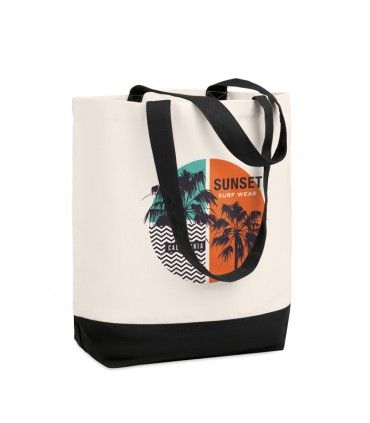 SAC DE PLAGE OU SHOPPING EN TOILE | ref : MO9816