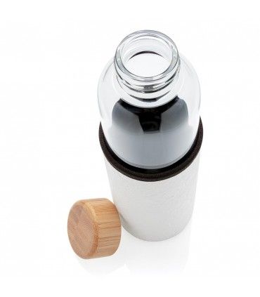 BOUTEILLE EN VERRE AVEC HOUSSE TEXTURE 550ml | ref : P436.293