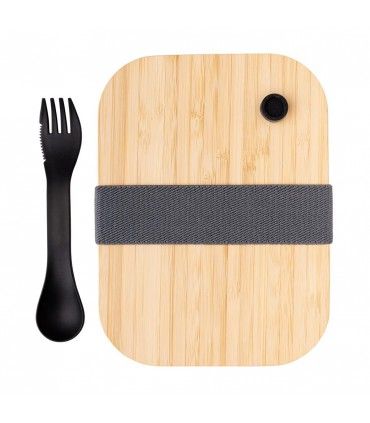 BOîTE REPAS EN VERRE AVEC COUVERCLE EN BAMBOU | ref : P269.560 