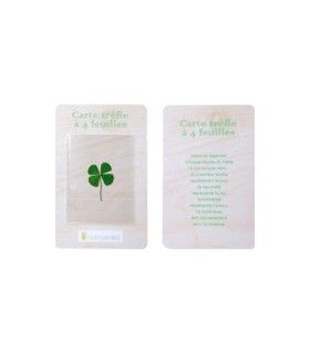 CARTE TREFLE PORTE BONHEUR | ref : IDG27-CB