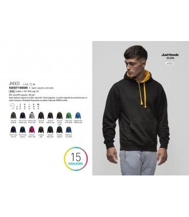 SWEAT CAPUCHE UNISEXE | ref : JH003
