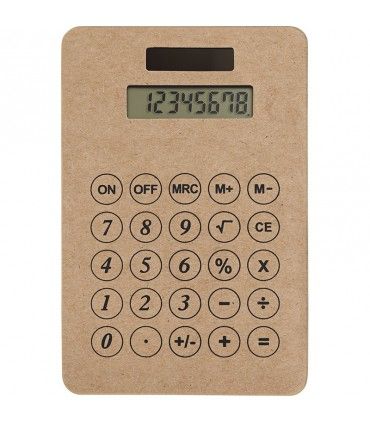 Calculatrice en carton recyclé