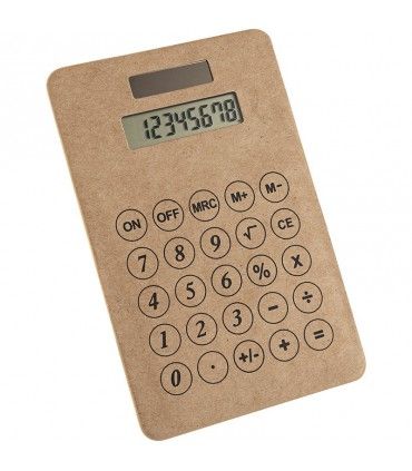 Calculatrice en carton recyclé