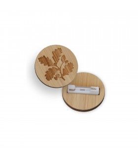 BADGE EN BAMBOU - BADBAM