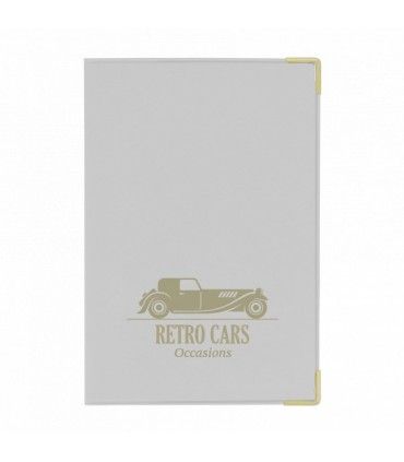 PORTE-CARTE GRISE PVC MAT MADE IN FRANCE - WA100N