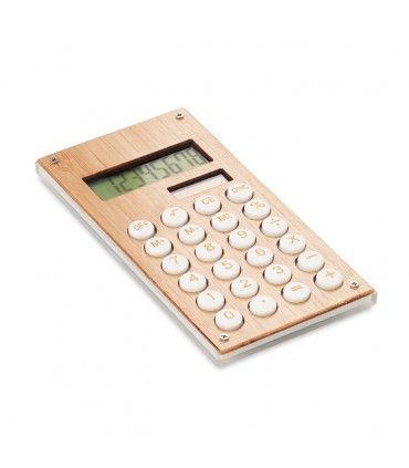 CALCULATRICE AVEC ETUI EN BAMBOU - MO6215