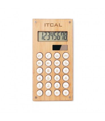 CALCULATRICE AVEC ETUI EN BAMBOU - MO6215