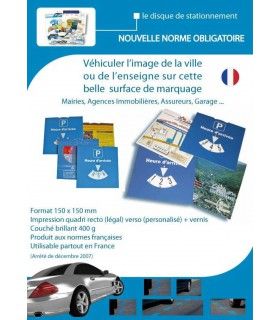 DISQUE DE STATIONNEMENT EUROPEEN | ref :  DISQUEEU