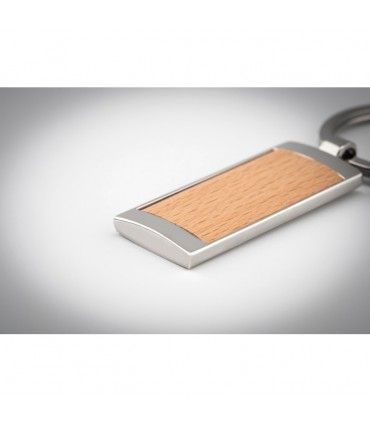 PORTE-CLES EN BOIS MATIKOS RECTANGULAIRE - MO9849