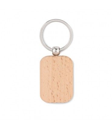 PORTE-CLE EN BOIS RECTANGULAIRE POTY WOOD - MO9774