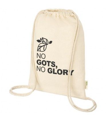 Sac à dos en coton biologique avec cordon ORISSA - 12049010