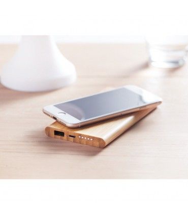 CHARGEUR SANS FIL ET POWERBANK BAMBOU - MO9662