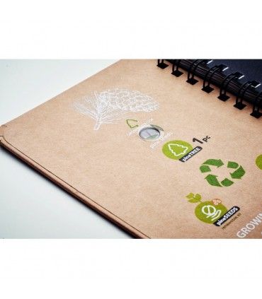 CARNET EN PAPIER FSC GROWNOTEBOOK - MO6225