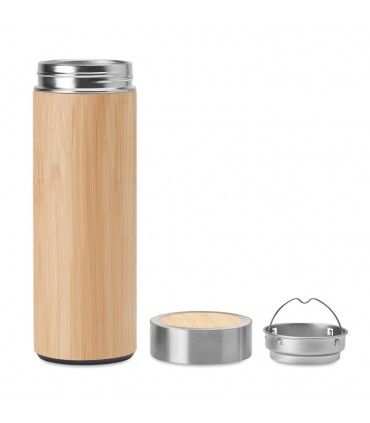 GOURDE DOUBLE PAROI INOX ET BAMBOU BATUMI - MO9421