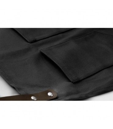 TABLIER TOILE ENDUITE ET ATTRIBUTS CUIR CHEF - MO9237