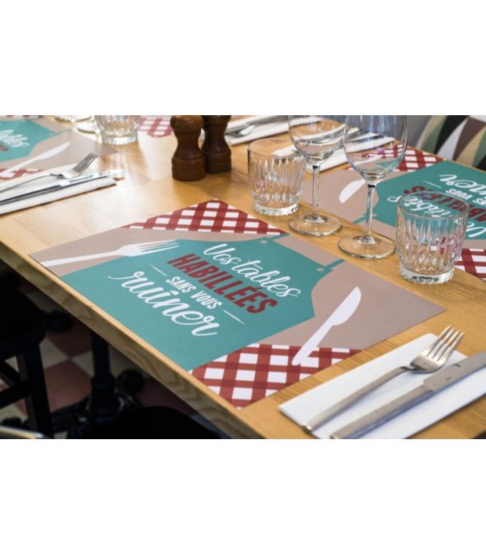 Set de table papier personnalisé gratuit