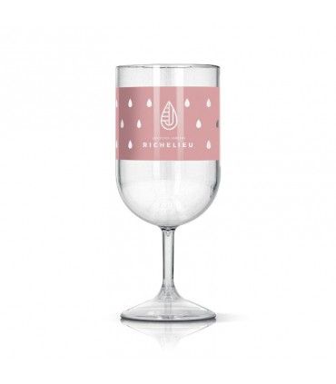 VERRE A VIN EN TRITAN REUTILISABLE 18 cl -PICUP18T FABRICATION FRANCAISE