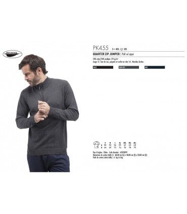 PULL COL ZIPPE | ref :  PK455