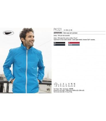 VESTE COUPE-VENT SPORTSWEAR | ref :  PK521