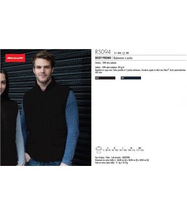 BODYWARMER MICRO POLYESTER | ref :  RS094