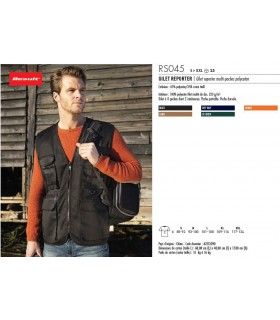 GILET REPORTER | ref :  RS045