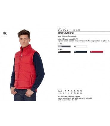 BODYWARMER DUO MATELASSE | ref :  BC363