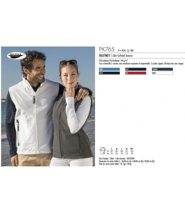 BODYWARMER SOFT SHELL ULTA LEGER PEN DUICK HOMME / FEMME | ref :  PK765