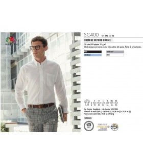 CHEMISE OXFORD HOMME/FEMME | ref :  SC400