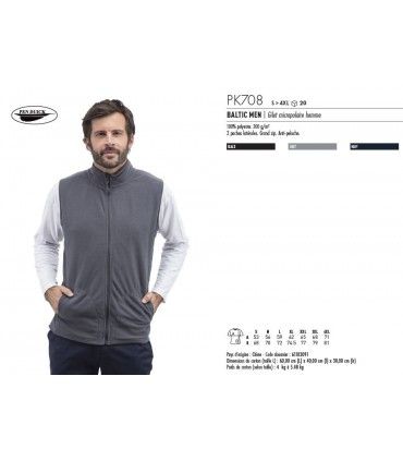 GILET MICRO POLAIRE HOMME / FEMME | ref :  PK708