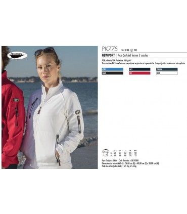 BLOUSON DUO SOFT SHELL ULTA LEGER PEN DUICK HOMME / FEMME | ref :  PK770