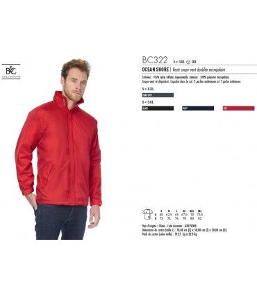 VESTE NYLON TAFFETA | ref :  BC322