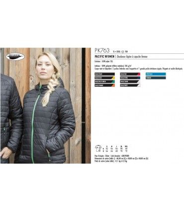 DOUDOUNE LEGERE HOMME / FEMME | ref :  PK762