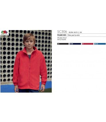 VESTE POLAIRE ENFANT | ref :  SC306