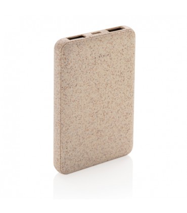 BATTERIE DE SECOURS DE POCHE 5000mAh EN FIBRE DE PAILLE - P322.139