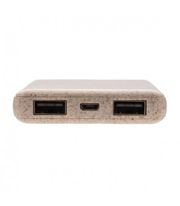 BATTERIE DE SECOURS DE POCHE 5000mAh EN FIBRE DE PAILLE - P322.139