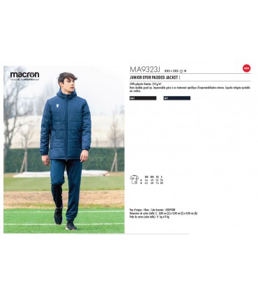 JUNIOR GYOR PADDED JACKET "MACRON®" - MA9323J