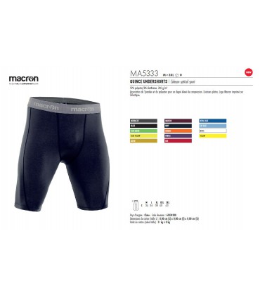 CALECON SPORT QUINCE UNDERSHORTS "MACRON®" - MA5333