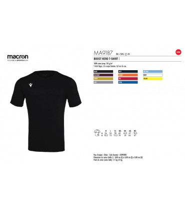 BOOST HERO T-SHIRT "MACRON®" - MA9187