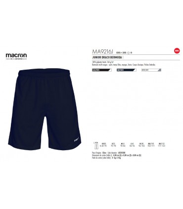 JUNIOR DRACO BERMUDA "MACRON®" - MA9216J