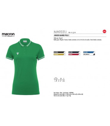 JUNIOR HAMBO POLO "MACRON®" - MA9331J