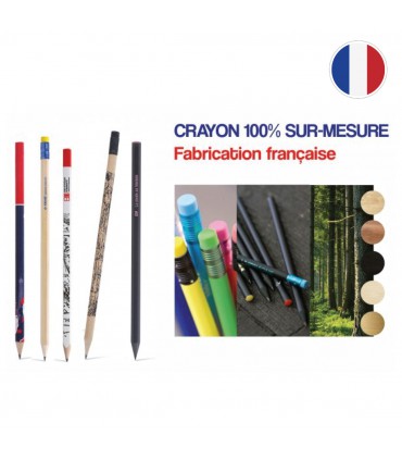 CRAYON PAPIER 100% SUR-MESURE - FABRICATION FRANCAISE