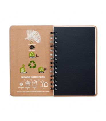 CARNET EN PAPIER FSC GROWNOTEBOOK - MO6225