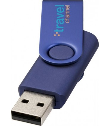 CLE USB PUBLICITAIRE TWISTER METALLIQUE SANS PORTE CLEF - 1Z42000