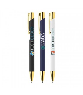 STYLO A BILLE CROSBY SOFT-TOUCH DORE - MMQ