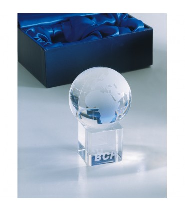 PRESSE PAPIER PLANETE SUR SOCLE -  IT1537