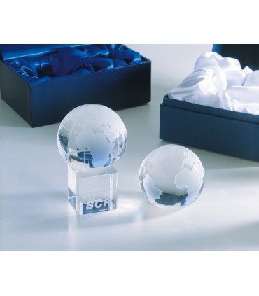 PRESSE PAPIER PLANETE SUR SOCLE -  IT1537